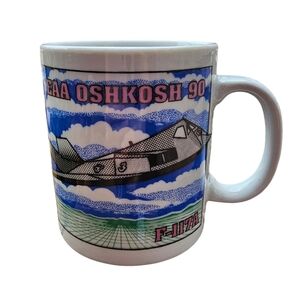 EAA Oshkosh 1990 vintage coffee mug F-117A